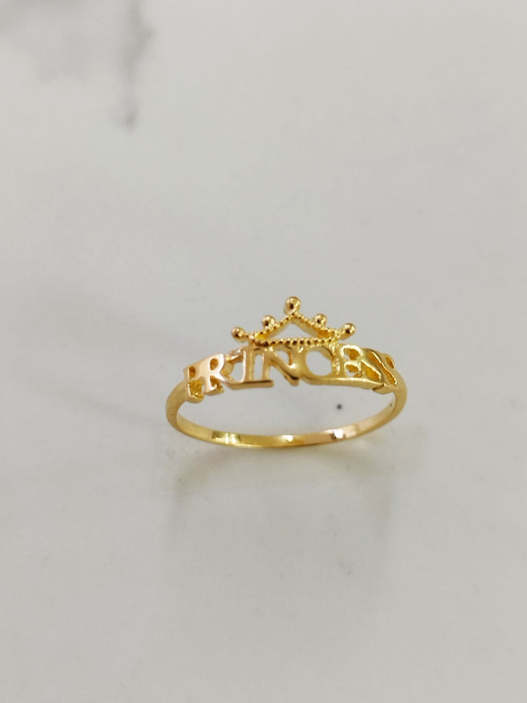 Anillo princess corona T6-1/2 1.26gr ID: 1560