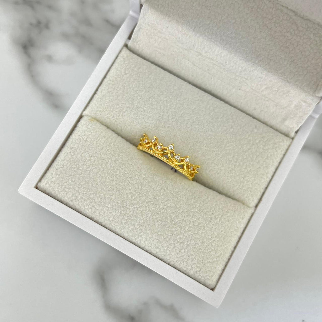 Anillo Corona Circon Blanco T6 /1.27/gr ID: 2950