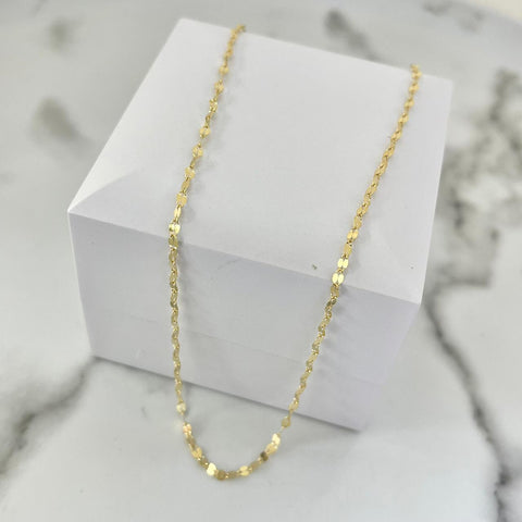 Cadena Crispeta (Flor espejo) 50cm /1 /gr ID: 3264