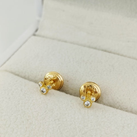 Topos Minie Con Circon Blanco 4mm /0.57/gr ID: 2983