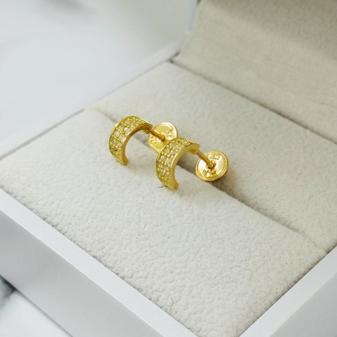 Topo Candonga Con Circon Blanco 0.8mm /1.08/gr ID: 2984