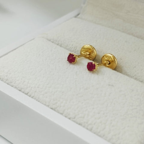 Topos rubie 0.61gr 0.3mm Oro Amarillo Nac (Joya) ID: 2999