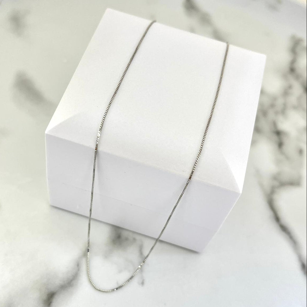 Cadena Veneciana 45cm Oro blanco +2 /1.08/gr ID: 2995