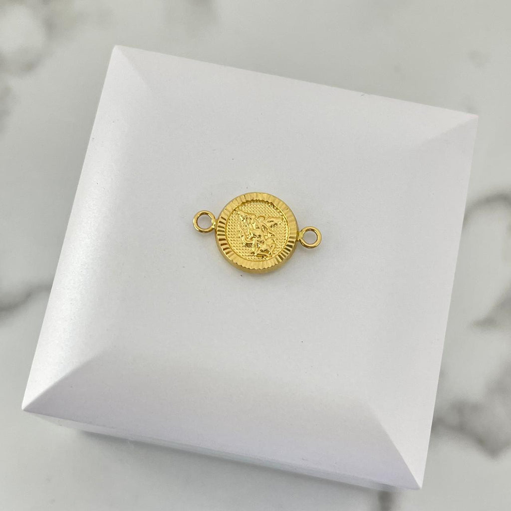 Herraje San Miguel Arcangel Diamantado 2cm /0.93/gr ID: 2799