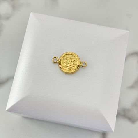 Herraje San Miguel Arcangel Diamantado 2cm /0.93/gr ID: 2799