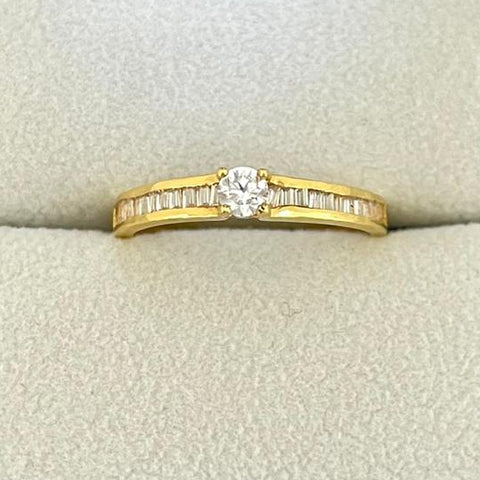 Anillo Solitario Circon Blanco T7 /2.1 /gr ID: 3006