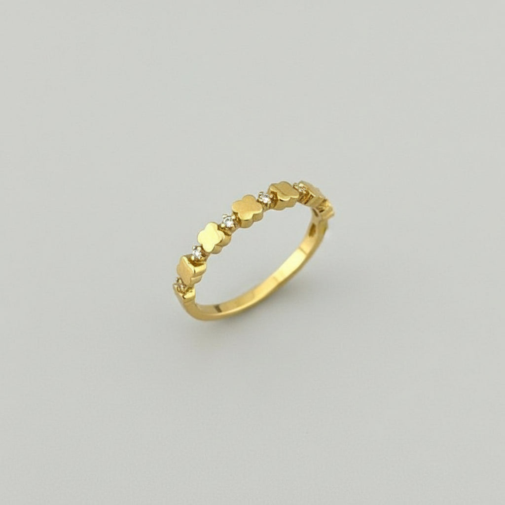 Anillo Mini Treboles T6 /1.35 /gr ID: 3002