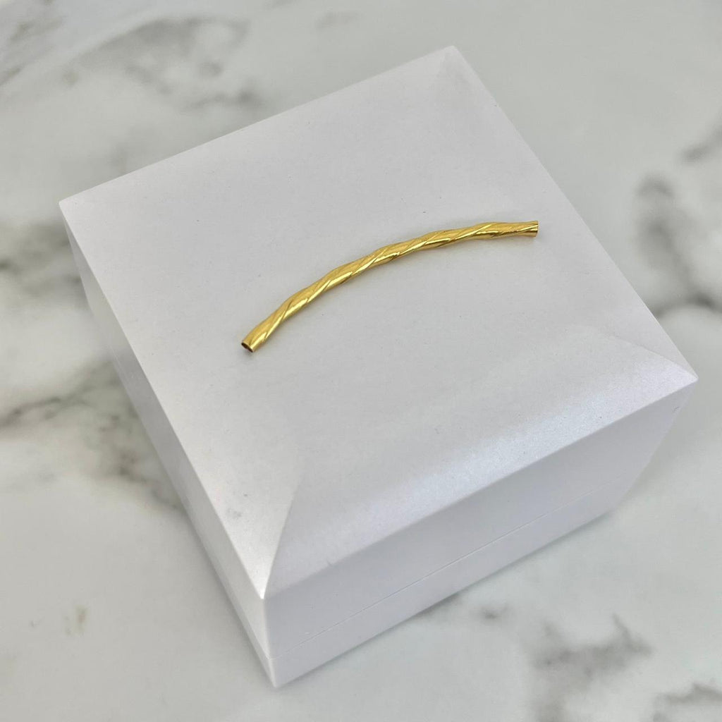 Herraje tubular entorchado 4cm /0.35/gr ID: 3008