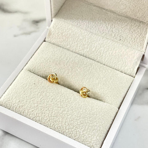 Topo entorchado tres oros 1cm / 0.77 /gr ID: 3099