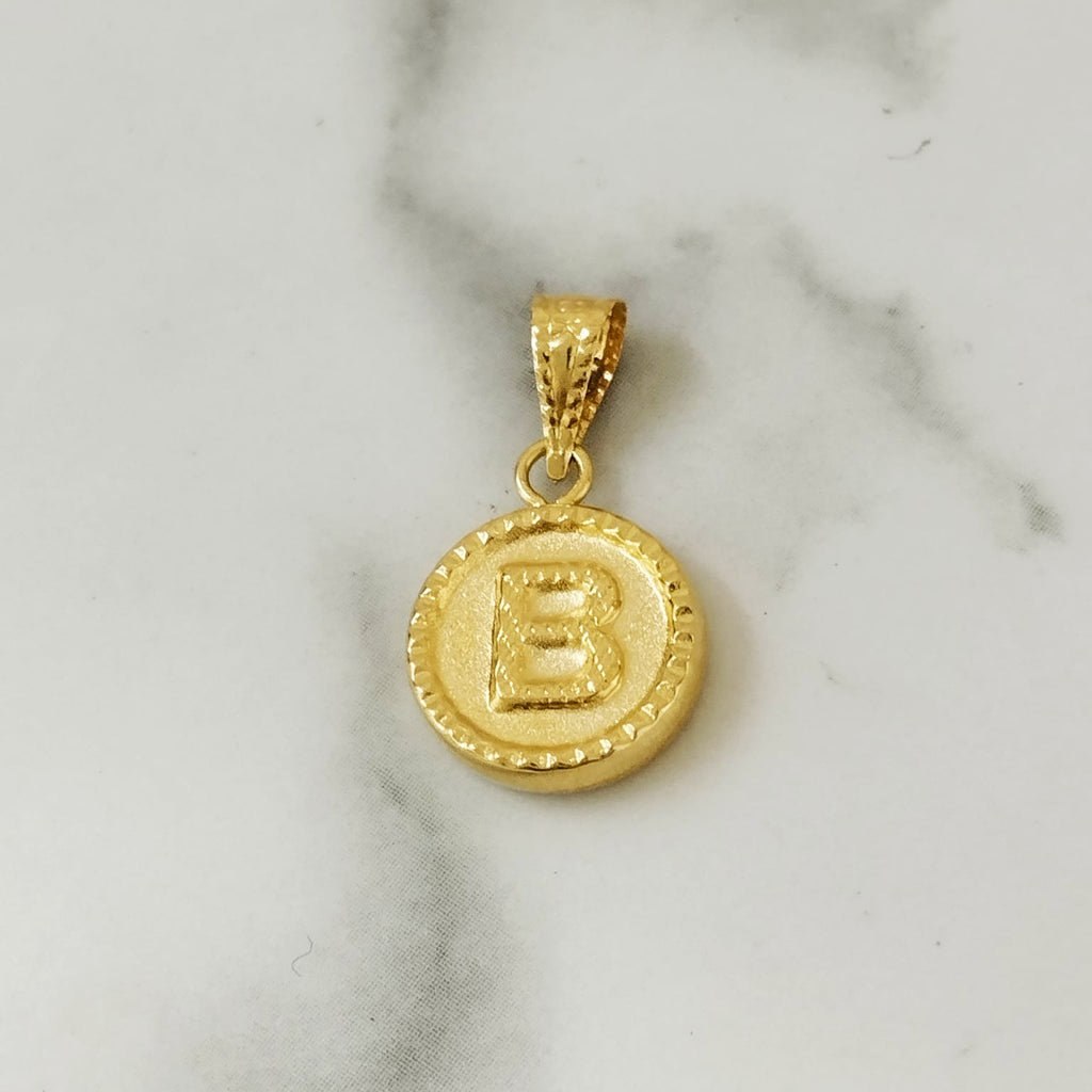 Dije Letra B Diamantada 1.5cm / 0.61/gr ID: 3080