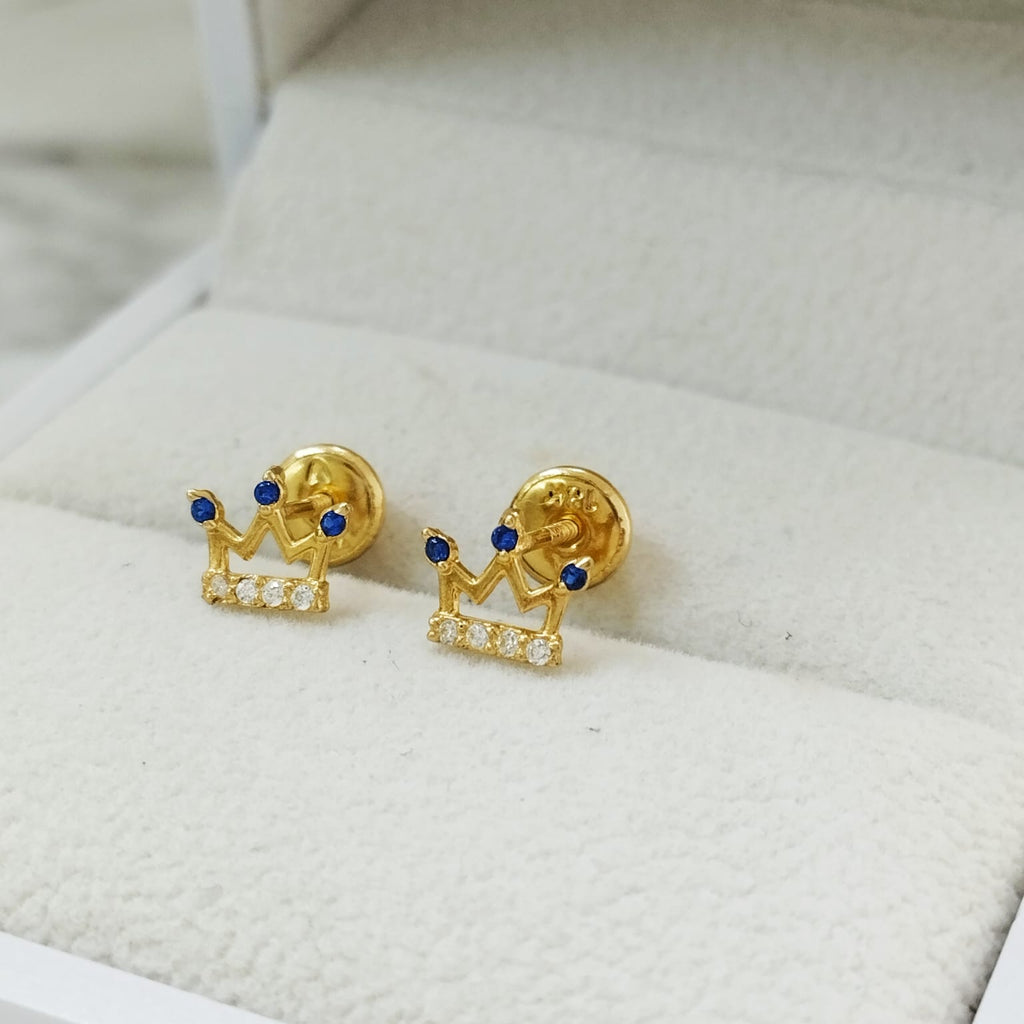 Topo Corona Circon Azul y Blanco 7mm /0.65/gr ID: 3127