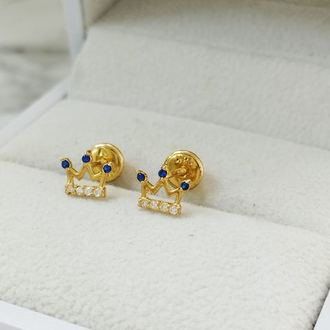 Topo Corona Circon Azul y Blanco 7mm /0.65/gr ID: 3127