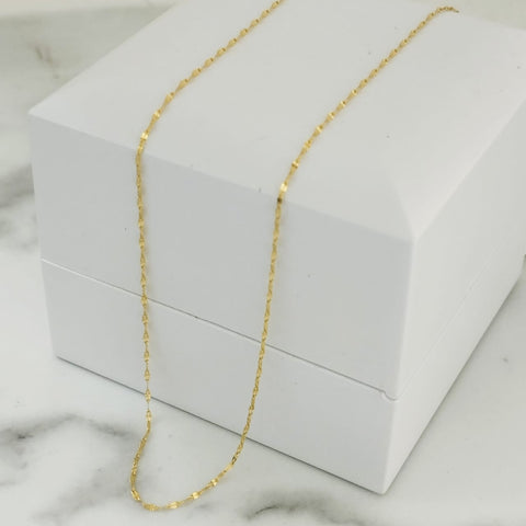 Cadena Mini Crispeta (Flor espejo) 45cm /0.63/gr ID: 3152