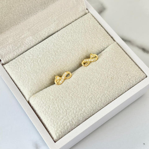 Topo infinito con circón blanco 9mm 0.83/gr ID: 3220