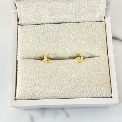 Topo luna circón blanco 6mm 0.50/gr ID: 3249