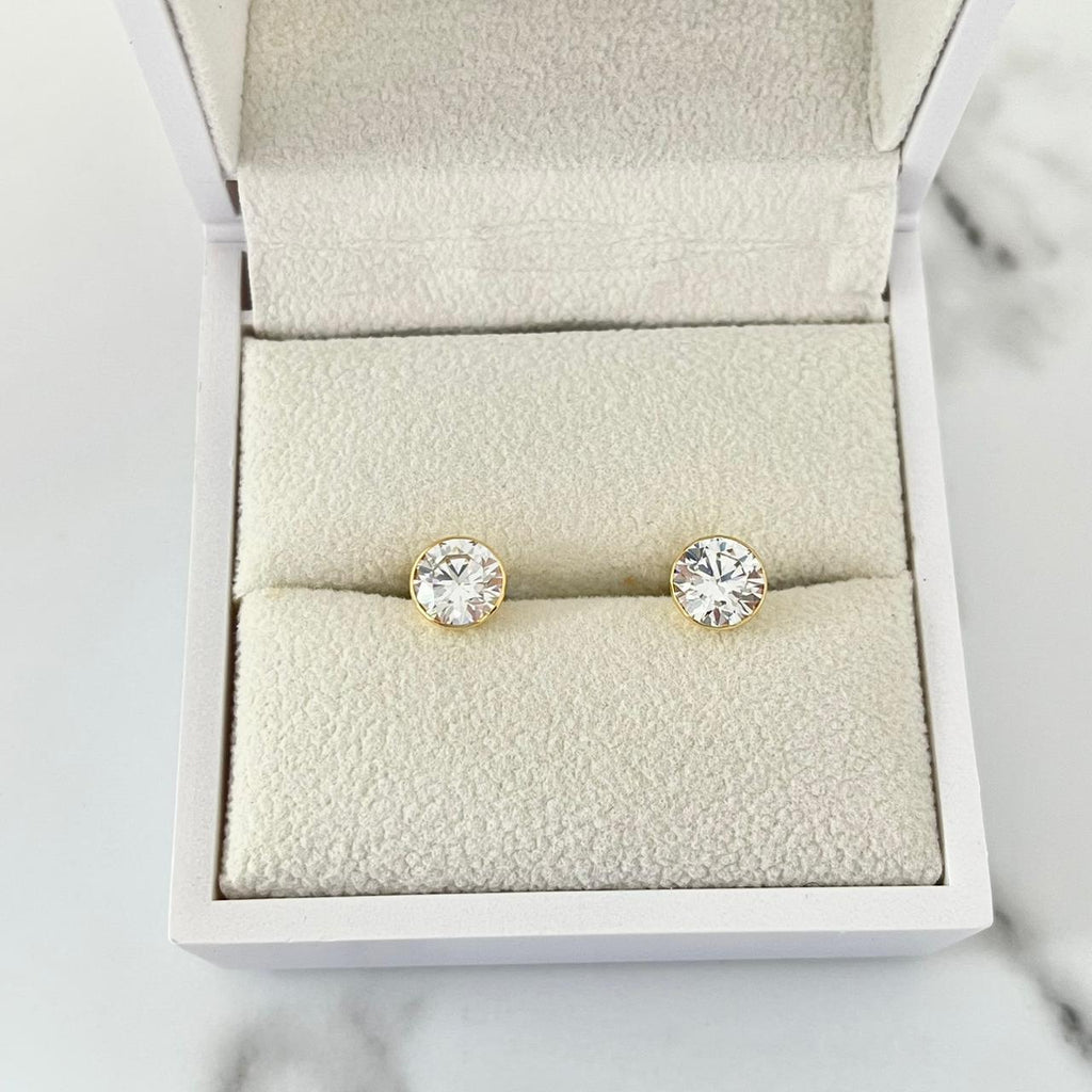 Topo bisel circón blanco 6mm 1.47/gr ID: 3252