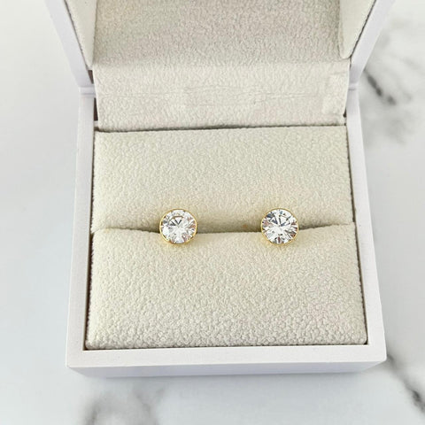 Topo bisel circón blanco 6mm 1.47/gr ID: 3252