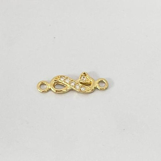 Herraje Infinito Con Circon Blanco 1.4cm /0.35/gr ID: 3235