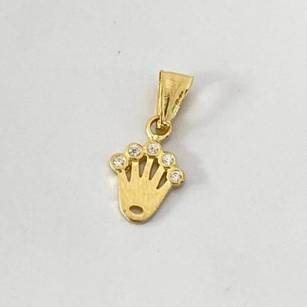 Dije Corona RX Con Circon Blanco 1.5cm /0.42/gr ID: 3234