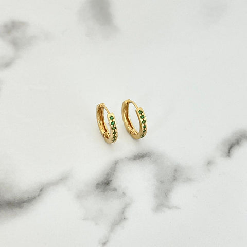 Candonga Abre facil Con Circon Verde 1.2cm /1.65/gr ID: 3245