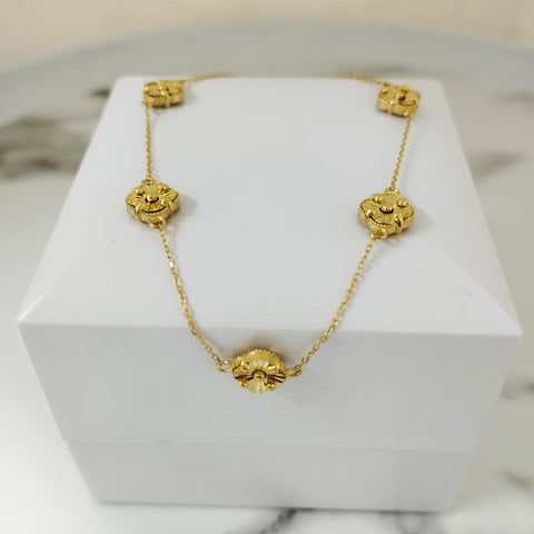 Pulso Rolon Trebol Diamantado +2 18.5cm /2.85/gr ID: 3277