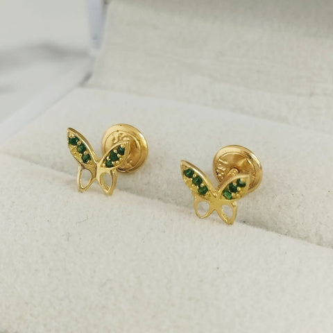 Topo Mariposa Circon Verde 7mm /0.8/gr ID: 525