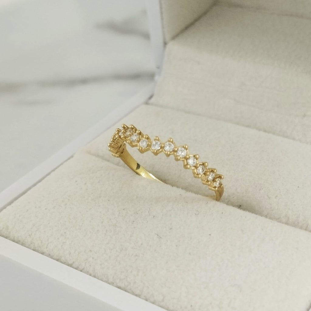 Anillo Churumbella Circon Blanco T6¾ /1.22/gr ID: 540