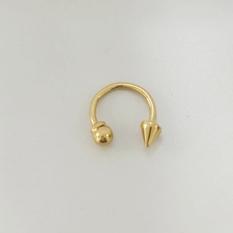 Piercing Tipo Aro Con Piramide 1.3cm