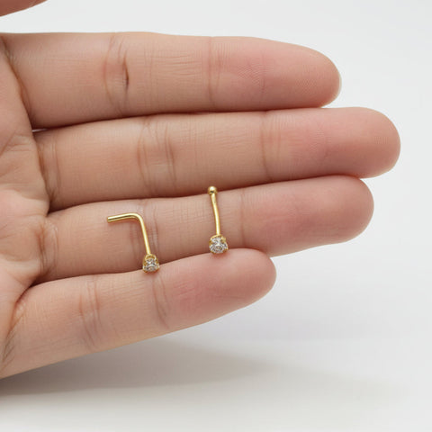 Piercing Tipo Chispa Blanco 1cm ID: 659