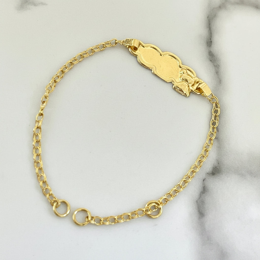Pulso bebe con placa Oso 15cm /1.91/gr ID: 697