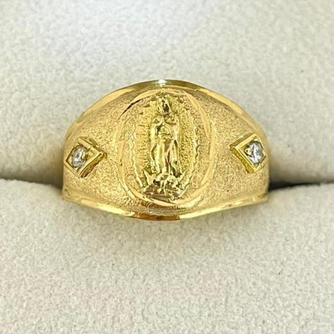Anillo Guadalupe Con Circon Blanco T9 /2.9/gr ID: 708