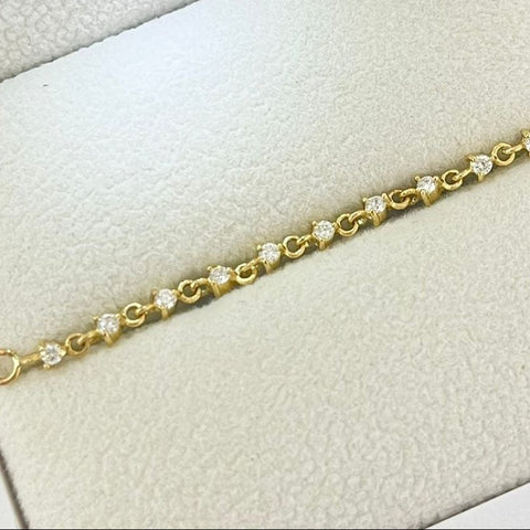 Herraje Diamante Lineal 10 piedras 5cm 0.8gr ID: 732