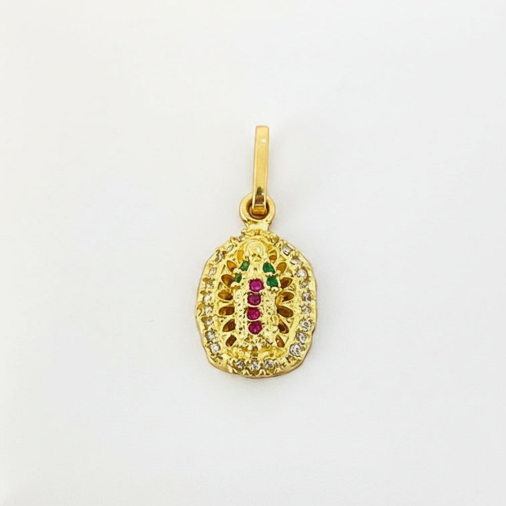 Dije Guadalupe Circon Colores 2cm /1.97/gr ID: 714