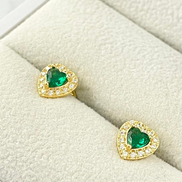 Topo Corazon Circon Verde 8mm /1.3/gr ID: 832