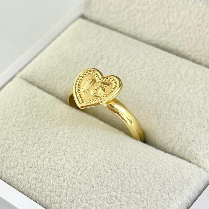 Anillo Corazon #15 T6 /1.1/gr ID: 899