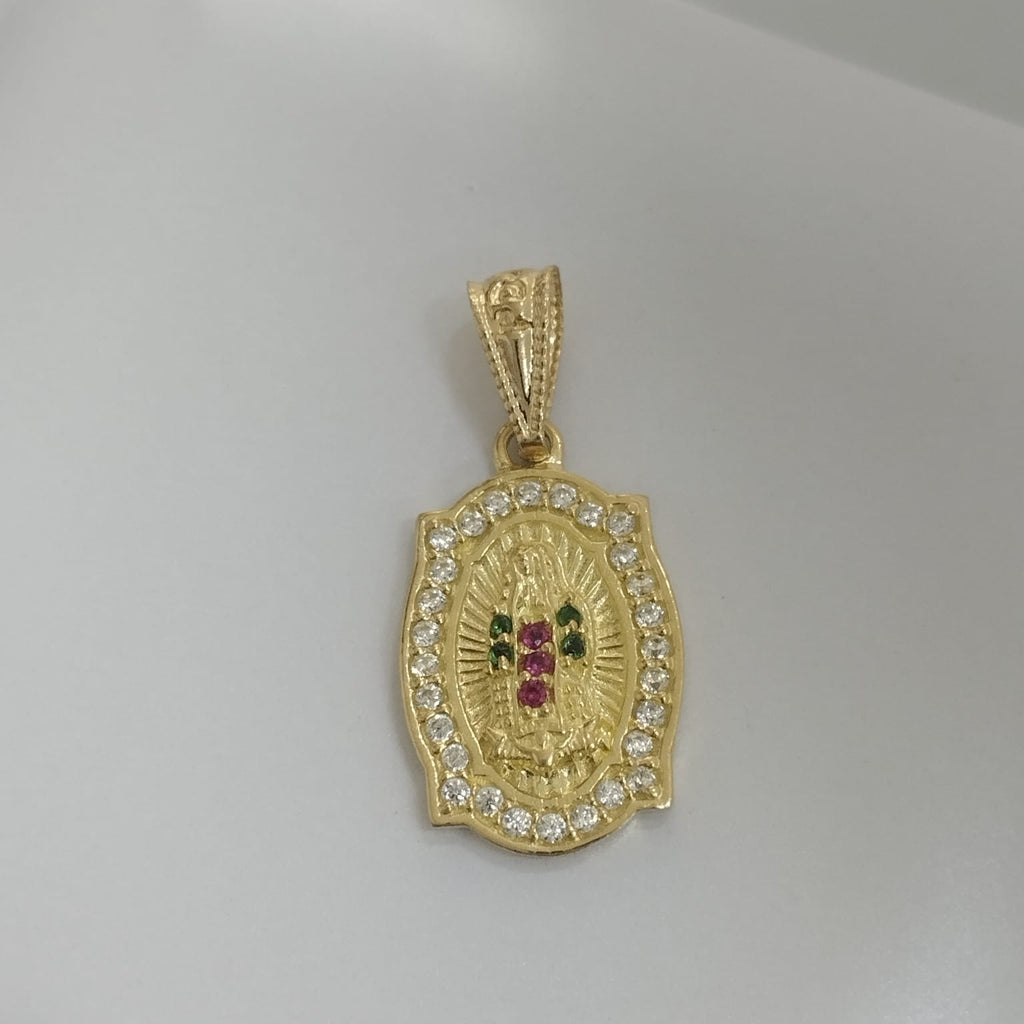 Dije Virgen Guadalupe Circon Colores 2.3cm /1.7/gr ID: 912