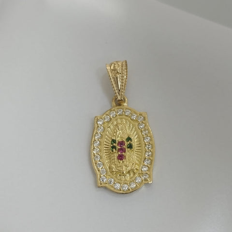 Dije Virgen Guadalupe Circon Colores 2.3cm /1.7/gr ID: 912