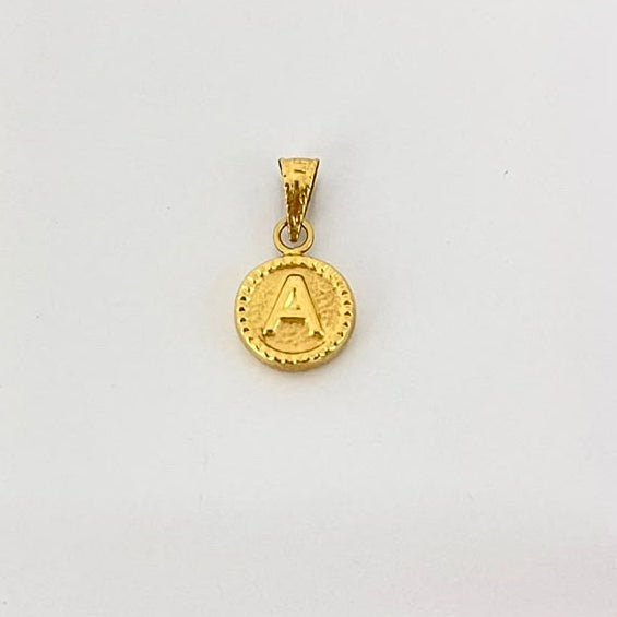 Dije Letra A Diamantada 1.7cm /0.4/ gr ID: 985