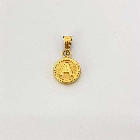 Dije Letra A Diamantada 1.7cm /0.4/ gr ID: 985