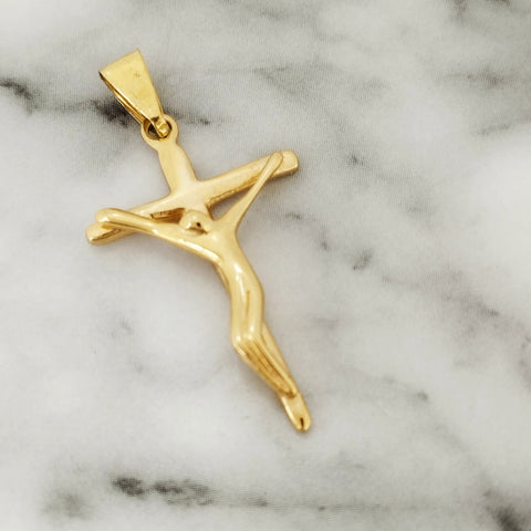 Dije Cristo Liso 2.7cm /1/gr ID: 954