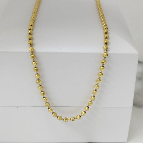 Tobillera Miliar Balin Diamantado 2.5mm Italy 28cm /4.26/gr ID: 1038