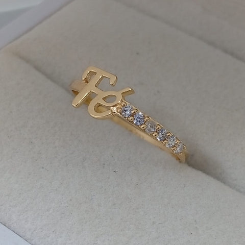 Anillo Fe Circon Blanco T6 /0.95/gr ID: 1079