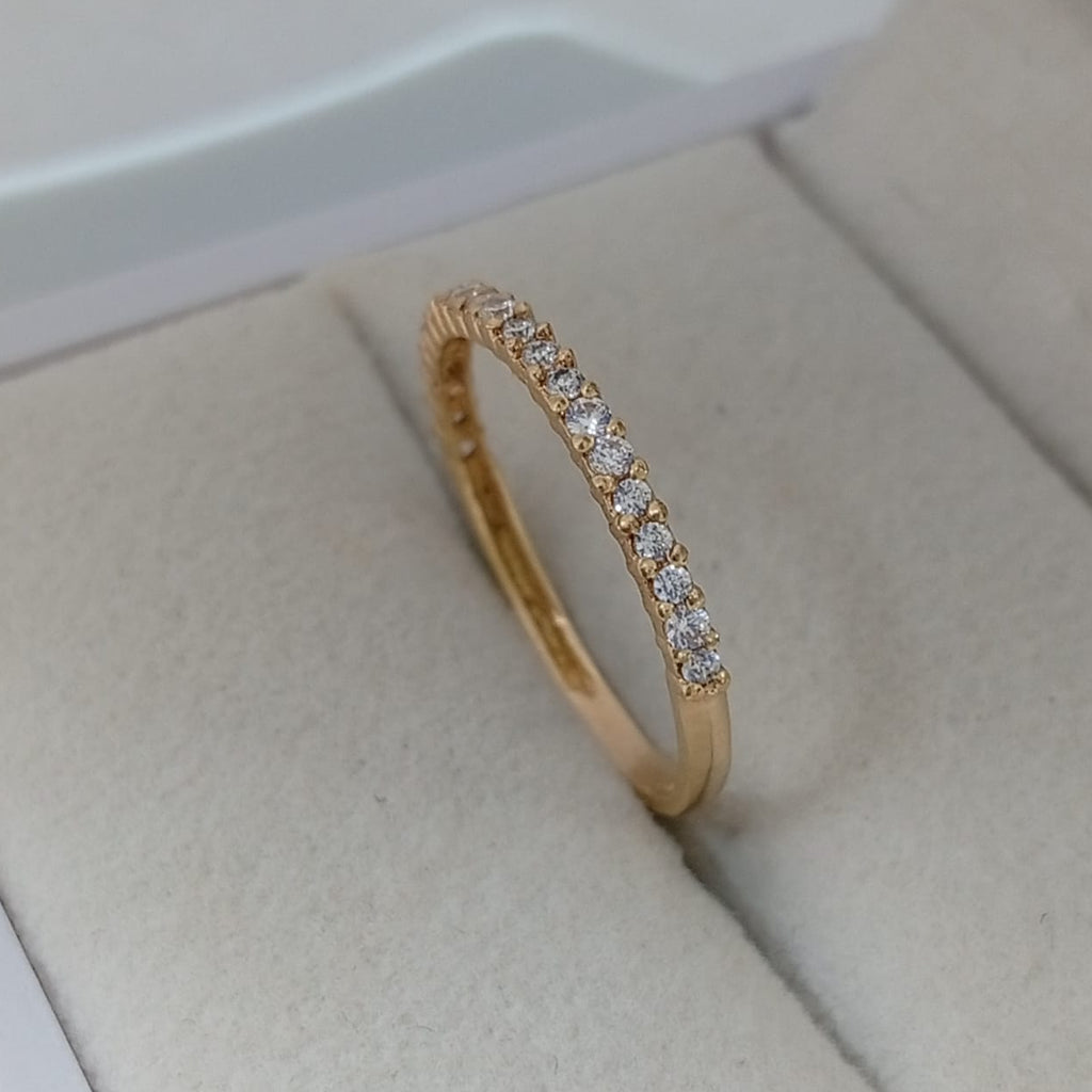 Anillo Churumbella Con Circon Blanco T7 1/2 /1.35/gr ID: 1082