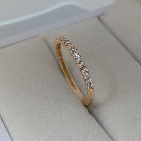 Anillo Churumbella Con Circon Blanco T7 1/2 /1.35/gr ID: 1082