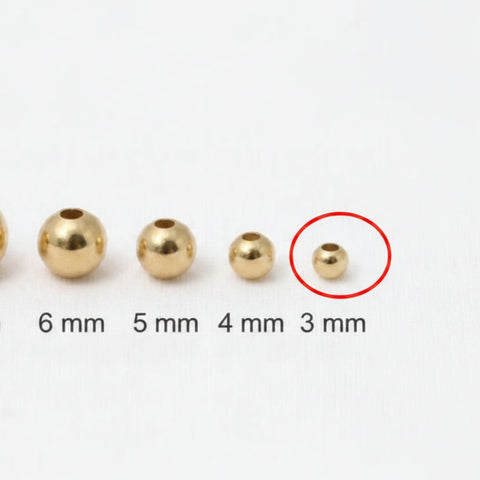 Bola lisa 3mm Amarilla 0.028gr ID: 1006