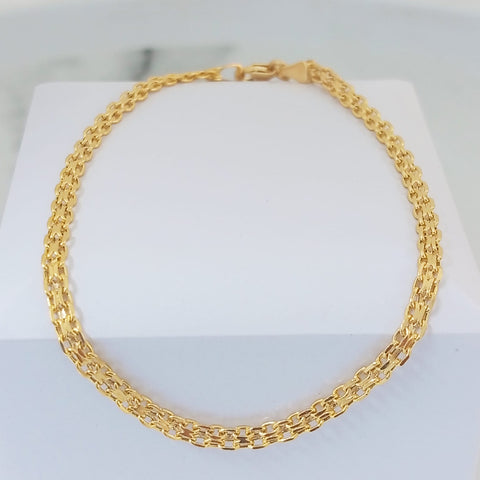 Pulso Chino it Oro Amarillo 18KL 2.29gr 20cm 3mm ID: 1161