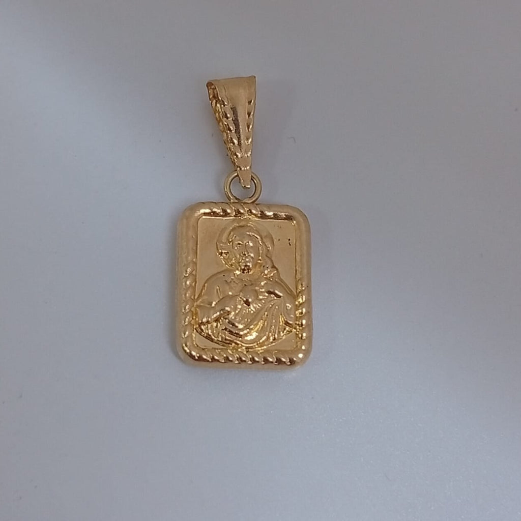 Dije Virgen Del Carmen y Sagrado Corazon 2cm /0.83/gr ID: 1111