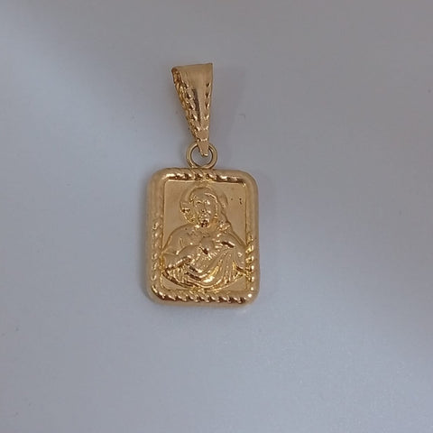 Dije Virgen Del Carmen y Sagrado Corazon 2cm /0.83/gr ID: 1111
