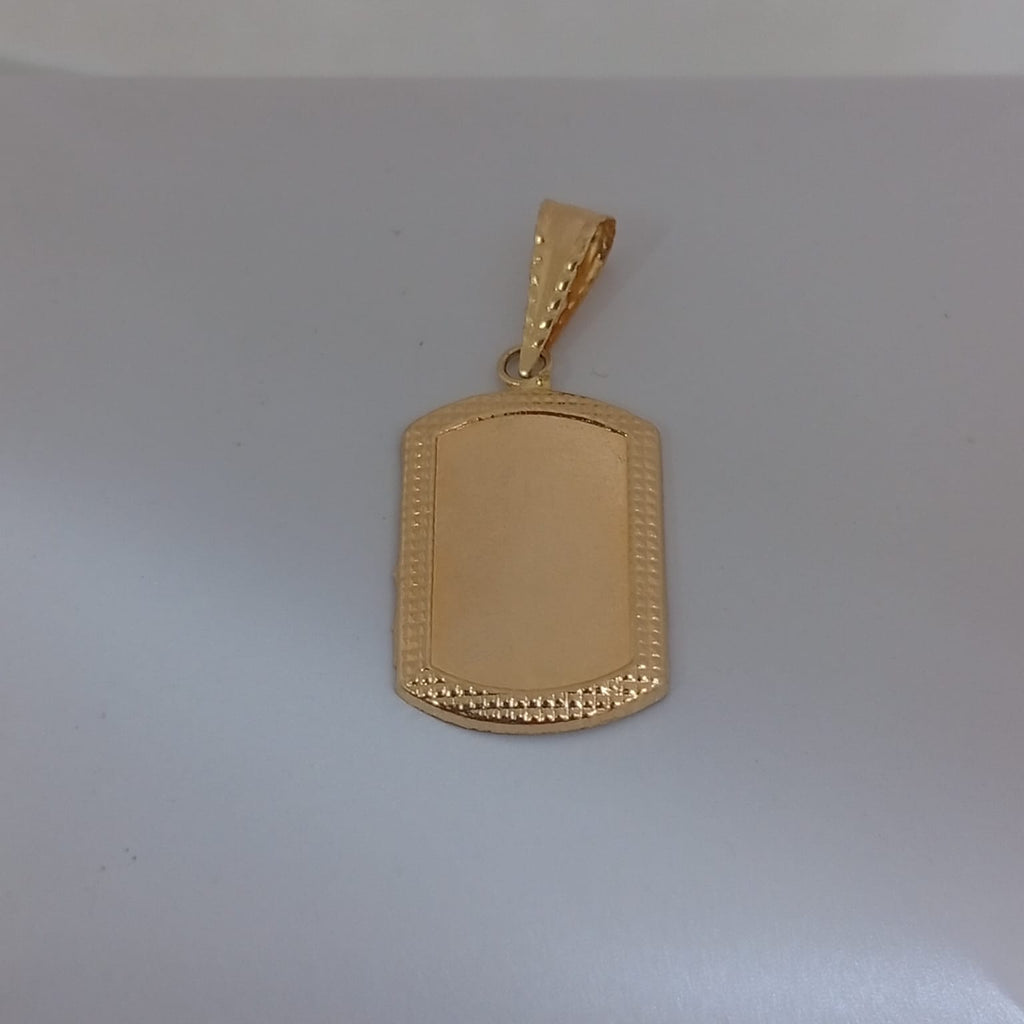Dije Placa Con Bisel 2.7cm /0.53/gr ID: 1101