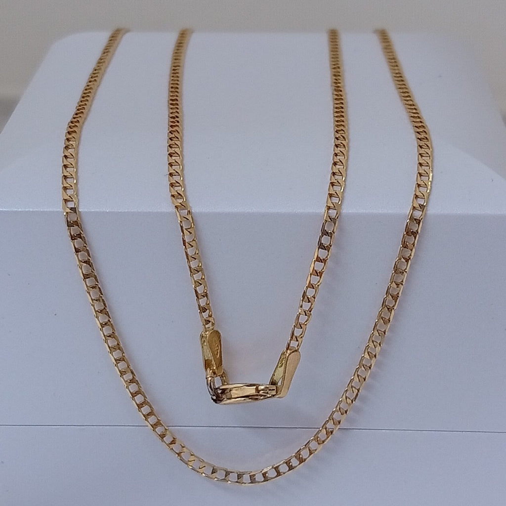 Cadena Panzer Oro 18 kl 2mm 60cm +2 /3.6/gr ID: 1224